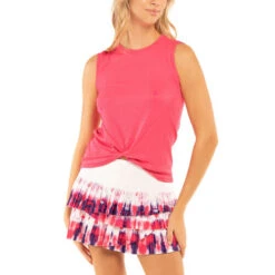 Sunburst Pleated Scallop Skirt Women -Tennis Shop 01233000 14