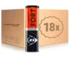 Dunlop Fort Clay Court 18x 4 Ball Tube -Tennis Shop 0163700000 000