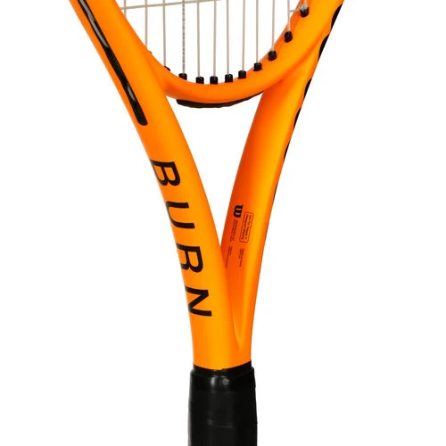 Wilson Burn 100 V5 Bright Neon Orange Tour Racket 8 Wilson Burn 100 V5 Bright Neon Orange Tour Racket - Image 6