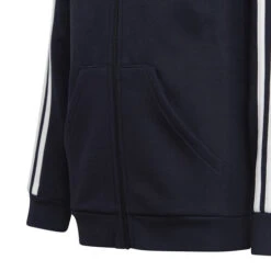 ADIDAS 3-Stripes Fleece Full-Zip Hoodie Boys -Tennis Shop 18065000 10