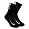 Nike Multiplier Crew Sports Socks 2 Pack -Tennis Shop 56446000 000